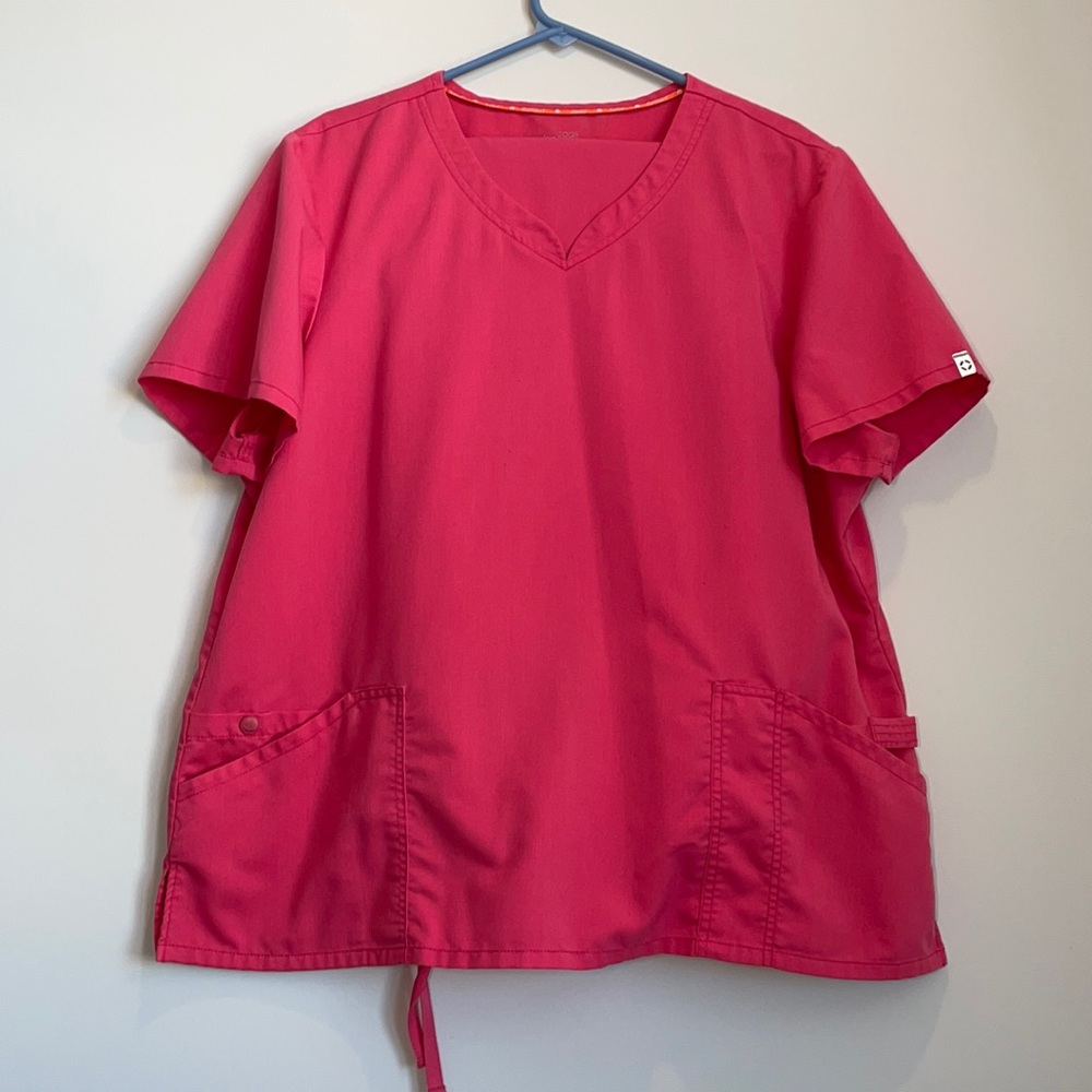 Code Happy pink set of scrubs